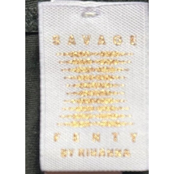 Savage X Fenty Black Lace Y2K Hooded Gothic Streetwear Bodysuit - Size Large - Picture 6 of 7